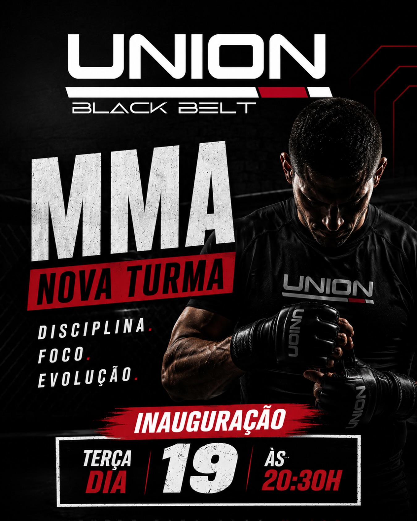 Union Black Belt Facebook ad: NOVA TURMA DE MMA NA UNION BLACK BELT!