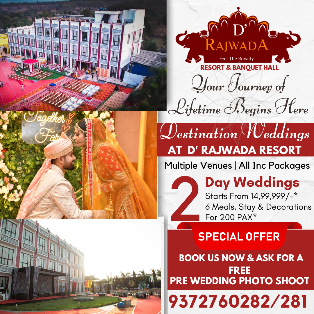 D' Rajwada Resort Facebook ad: Book us Now