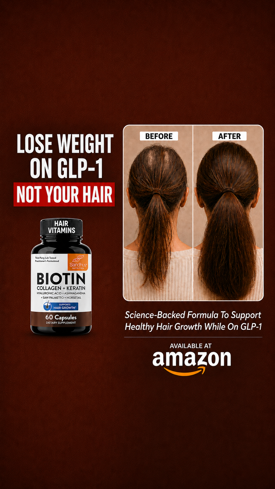 Sandhu Products Inc Facebook ad: It's Not GLP-1, It's What It Does To Your Follicles