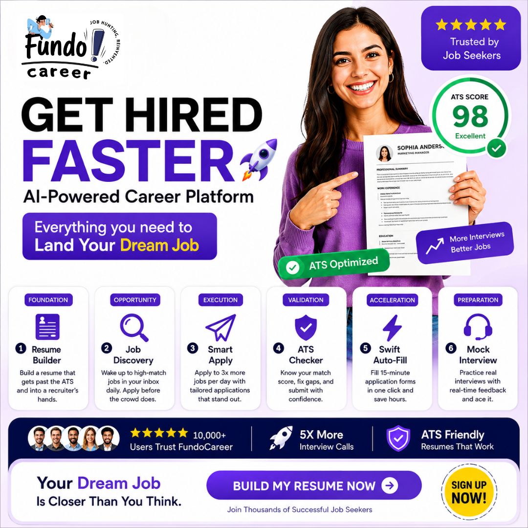 FundoCareer Facebook ad: Get More Interview Calls