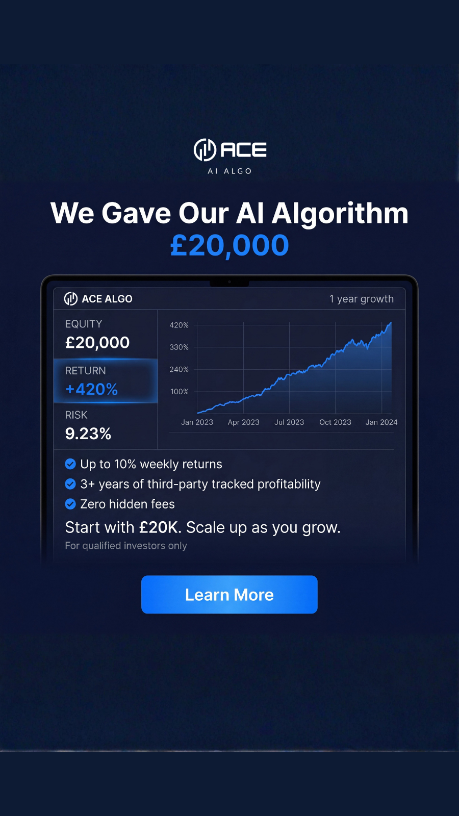 Ace Algo Facebook ad