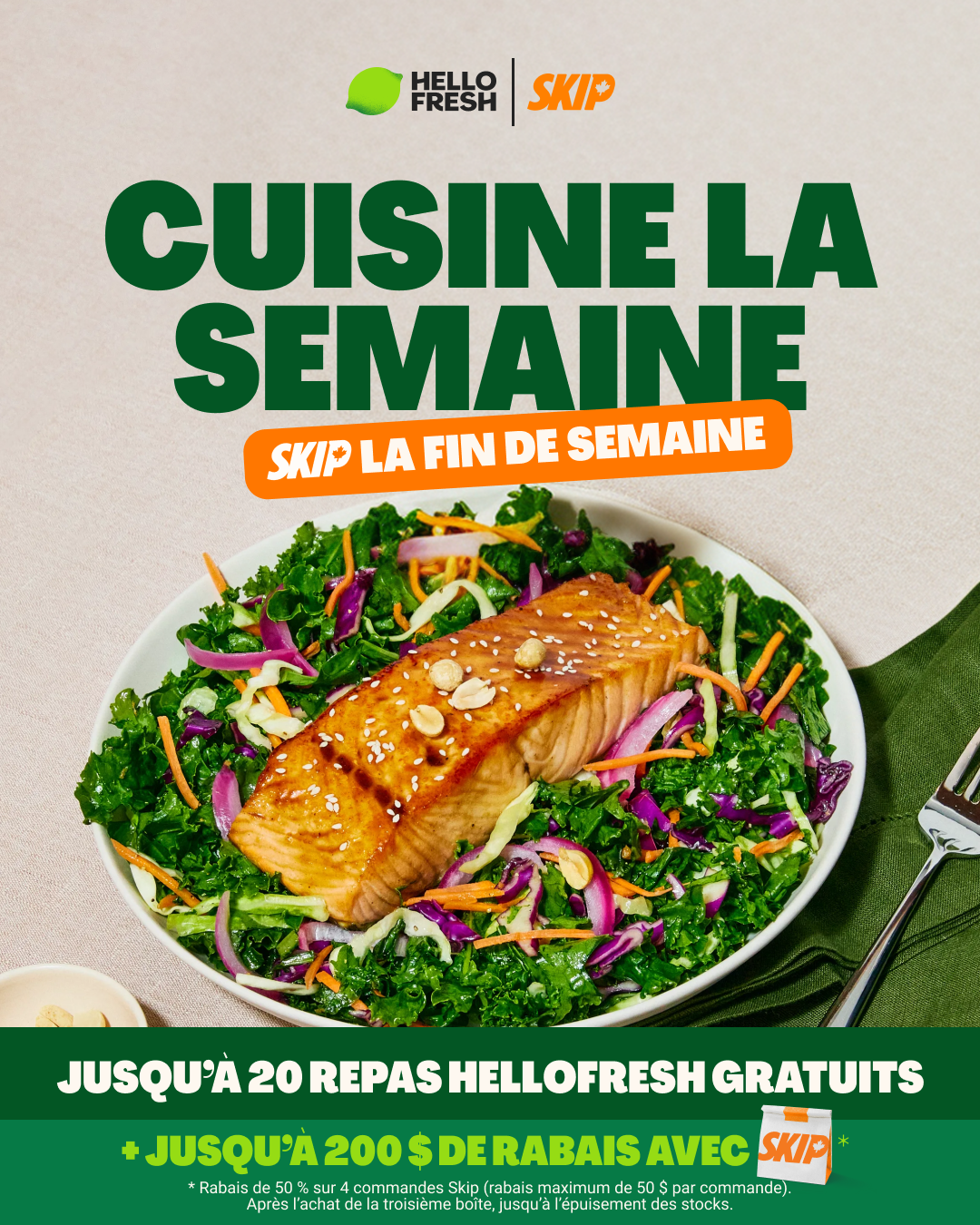 HelloFresh Facebook ad