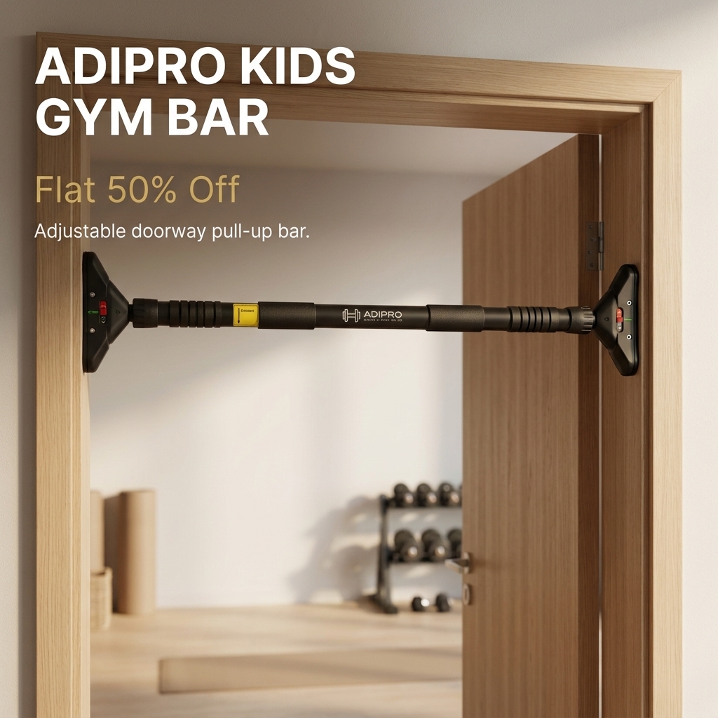 Adipro Facebook ad: Buy Adjustable Doorway Pull-Up Bar