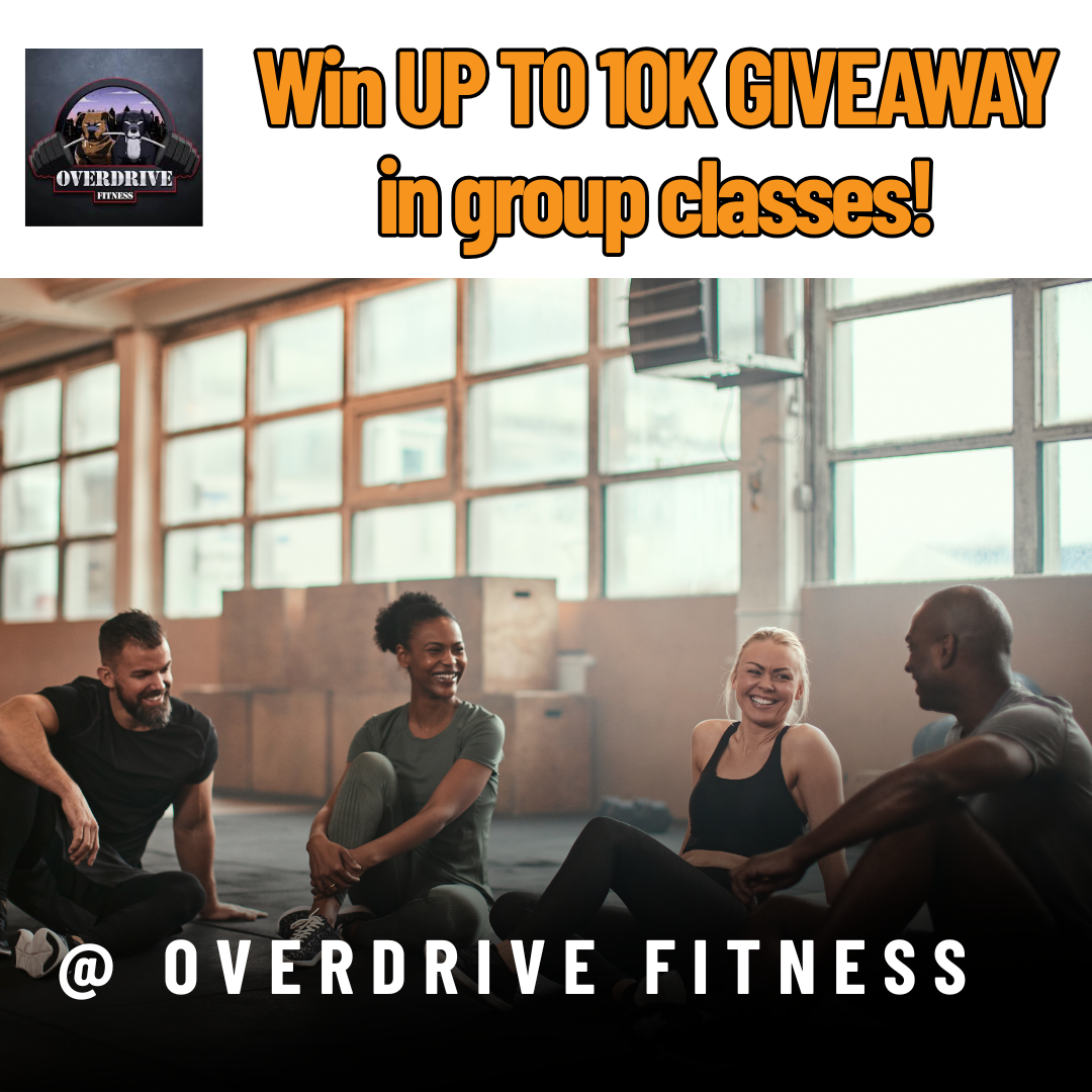 Overdrive Fitness Facebook ad: Ladies & Gents, Enter to WIN!