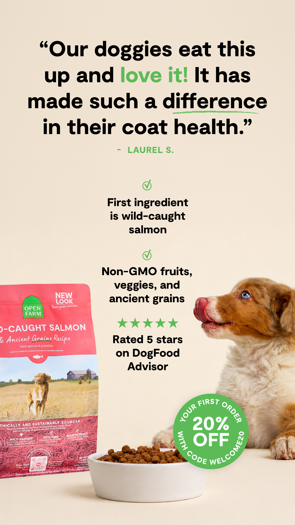 Open Farm Facebook ad