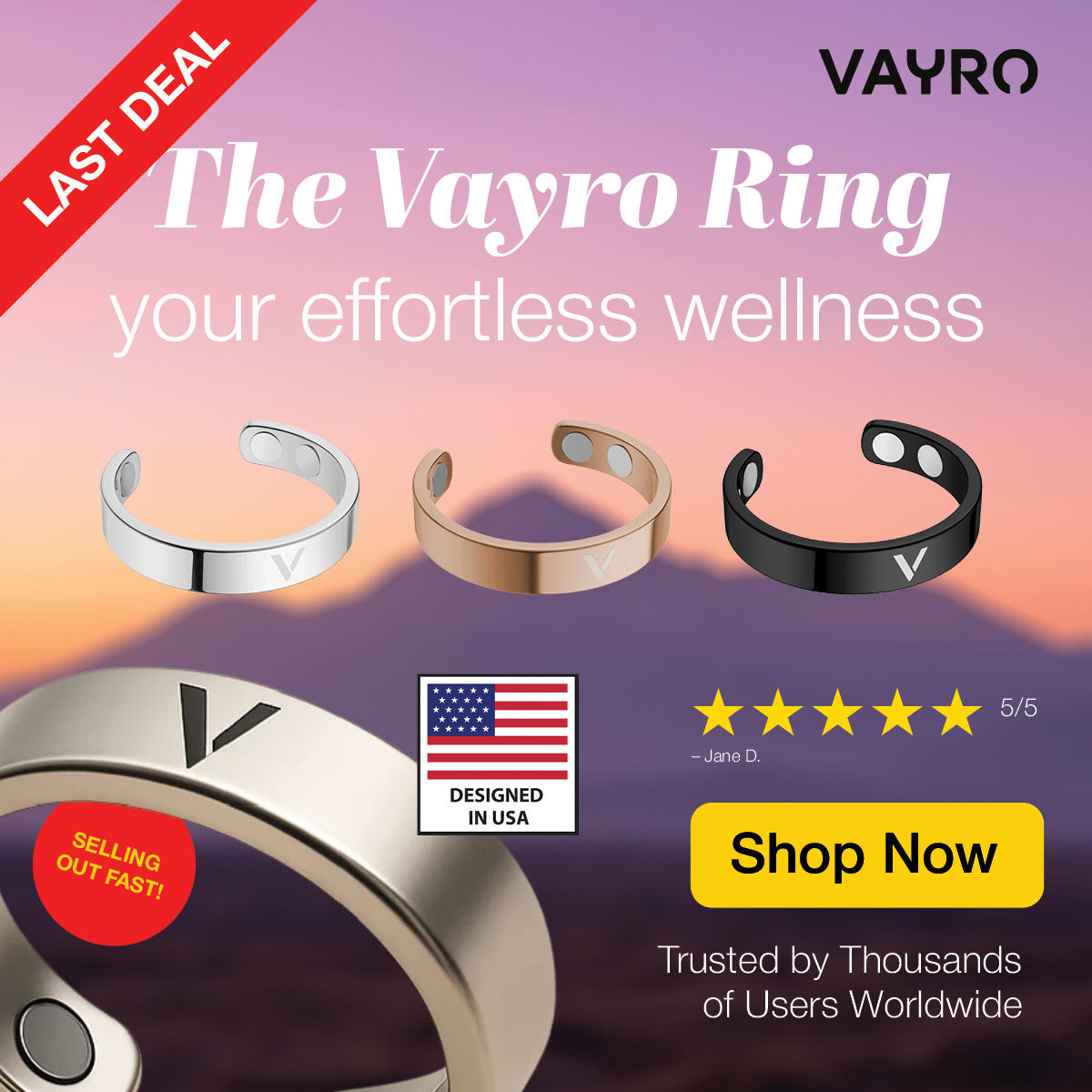 Vayro Facebook ad