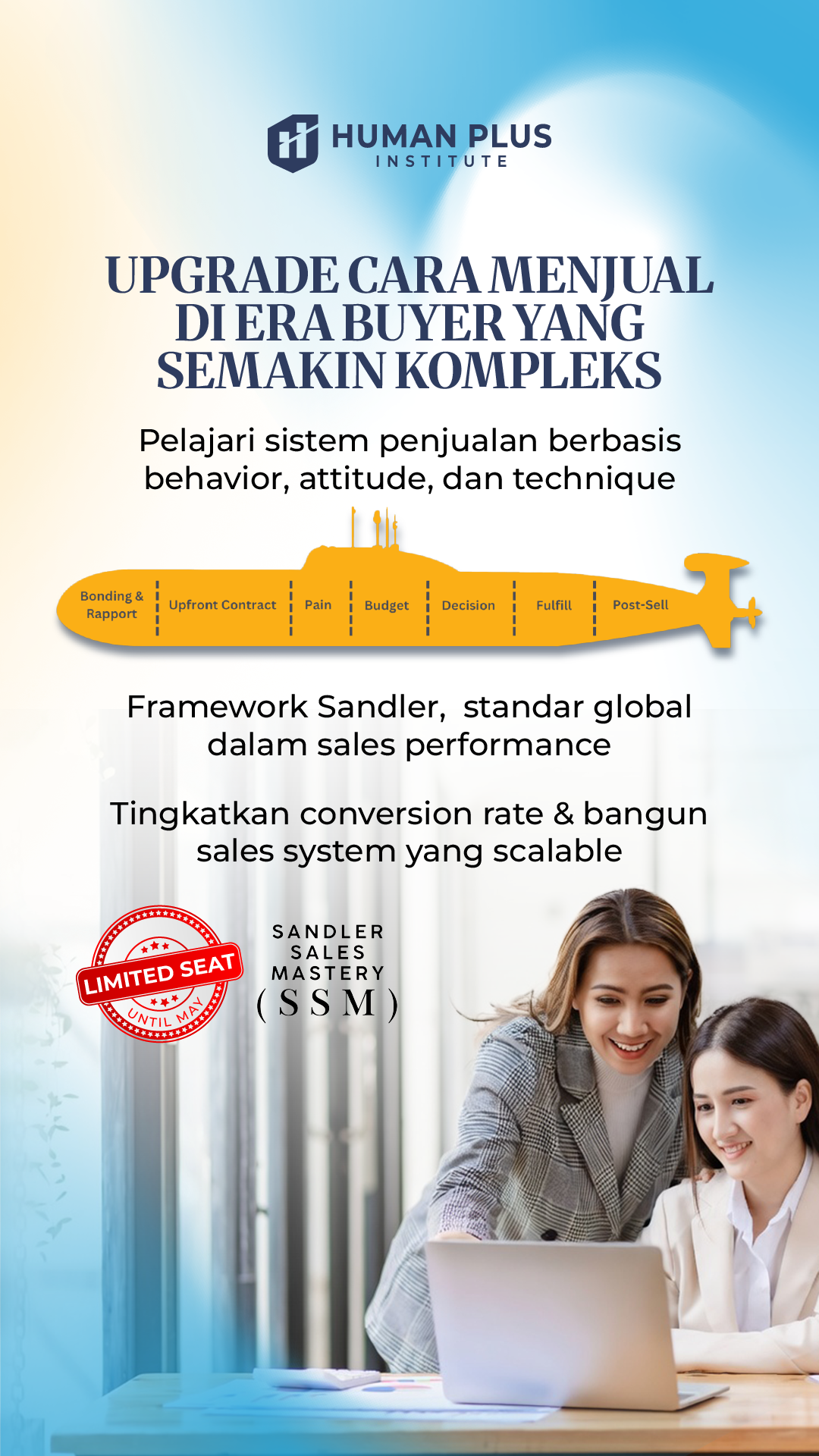 Sekolah Manajer - Human Plus Institute Facebook ad from Apr 24, 2026