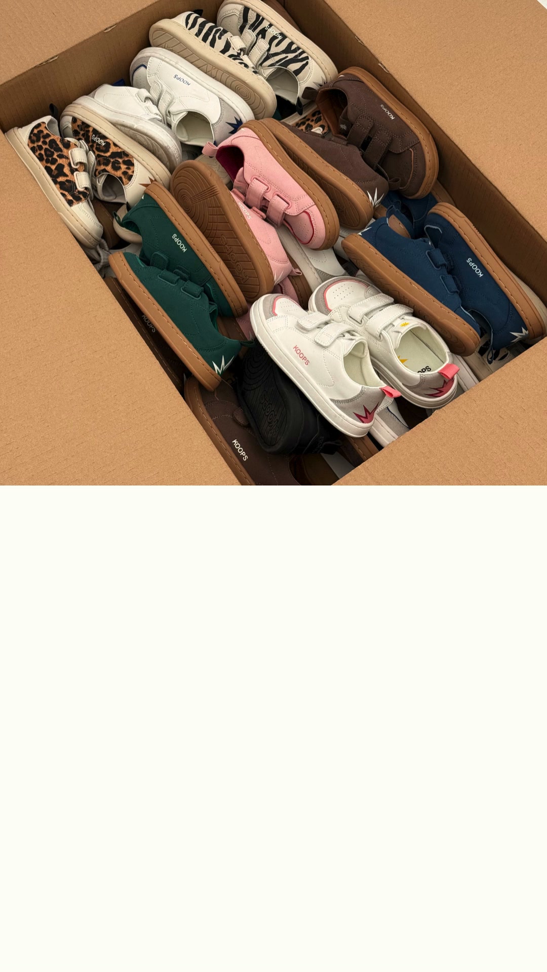 KOOPS Facebook ad: Barefoot sneakers