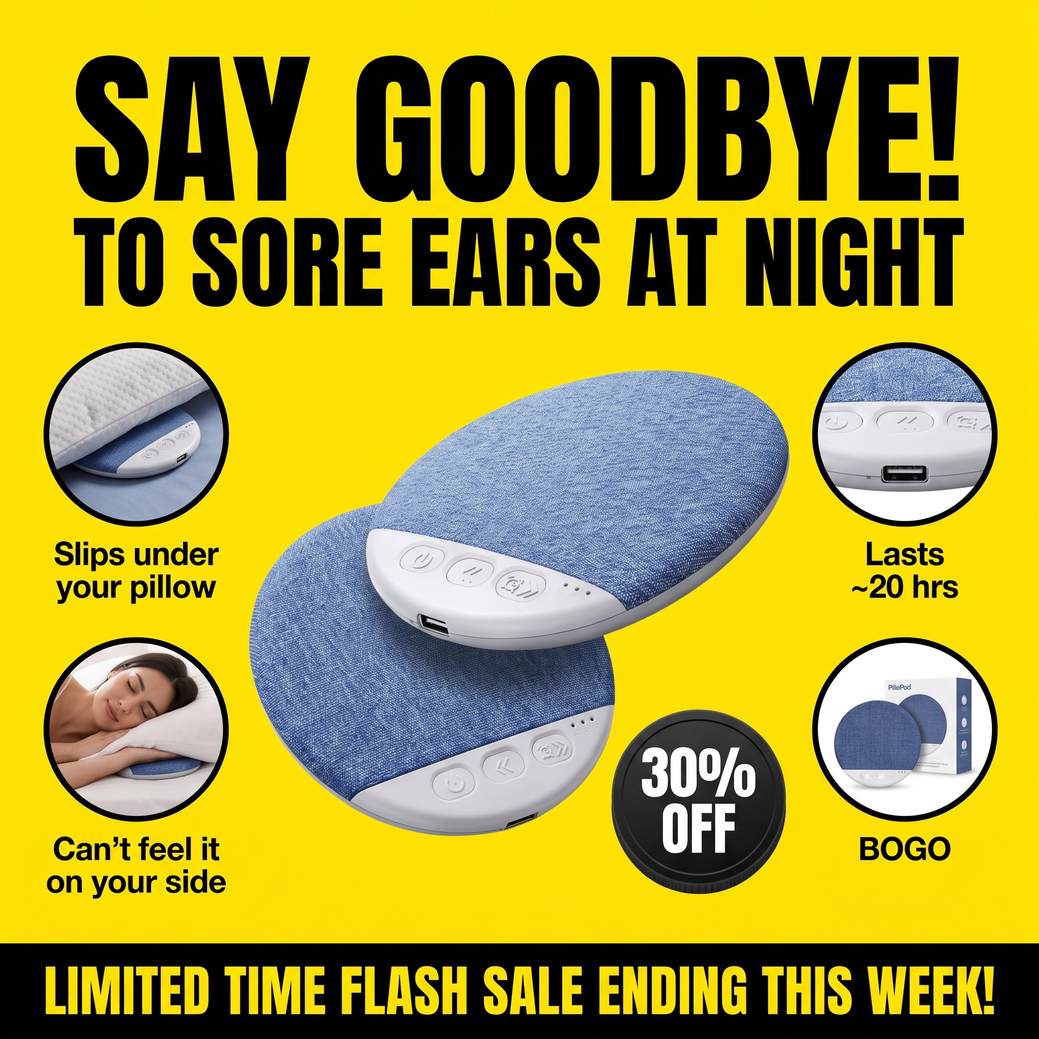 PilloPod Facebook ad