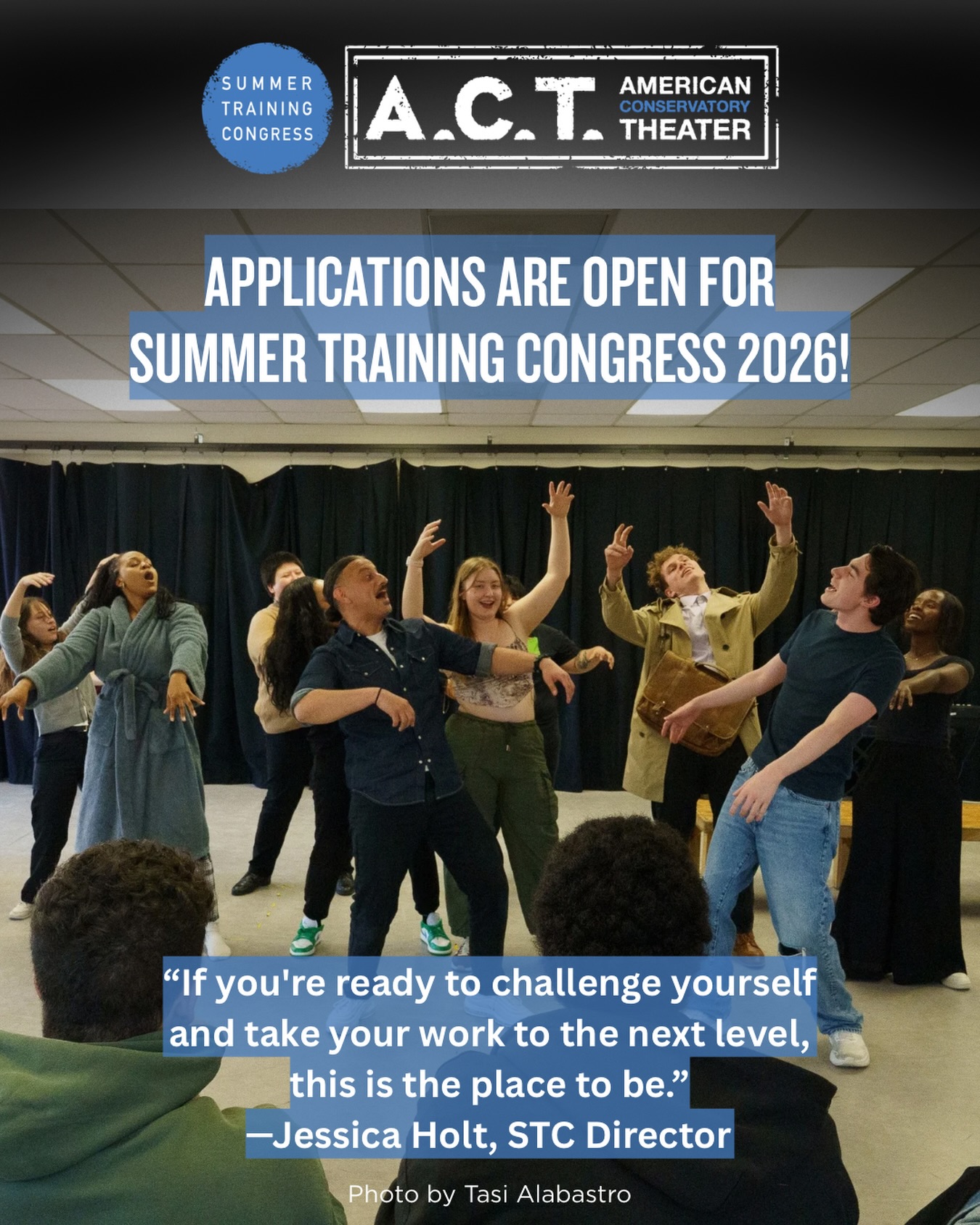 American Conservatory Theater Facebook ad: Summer Training Congress