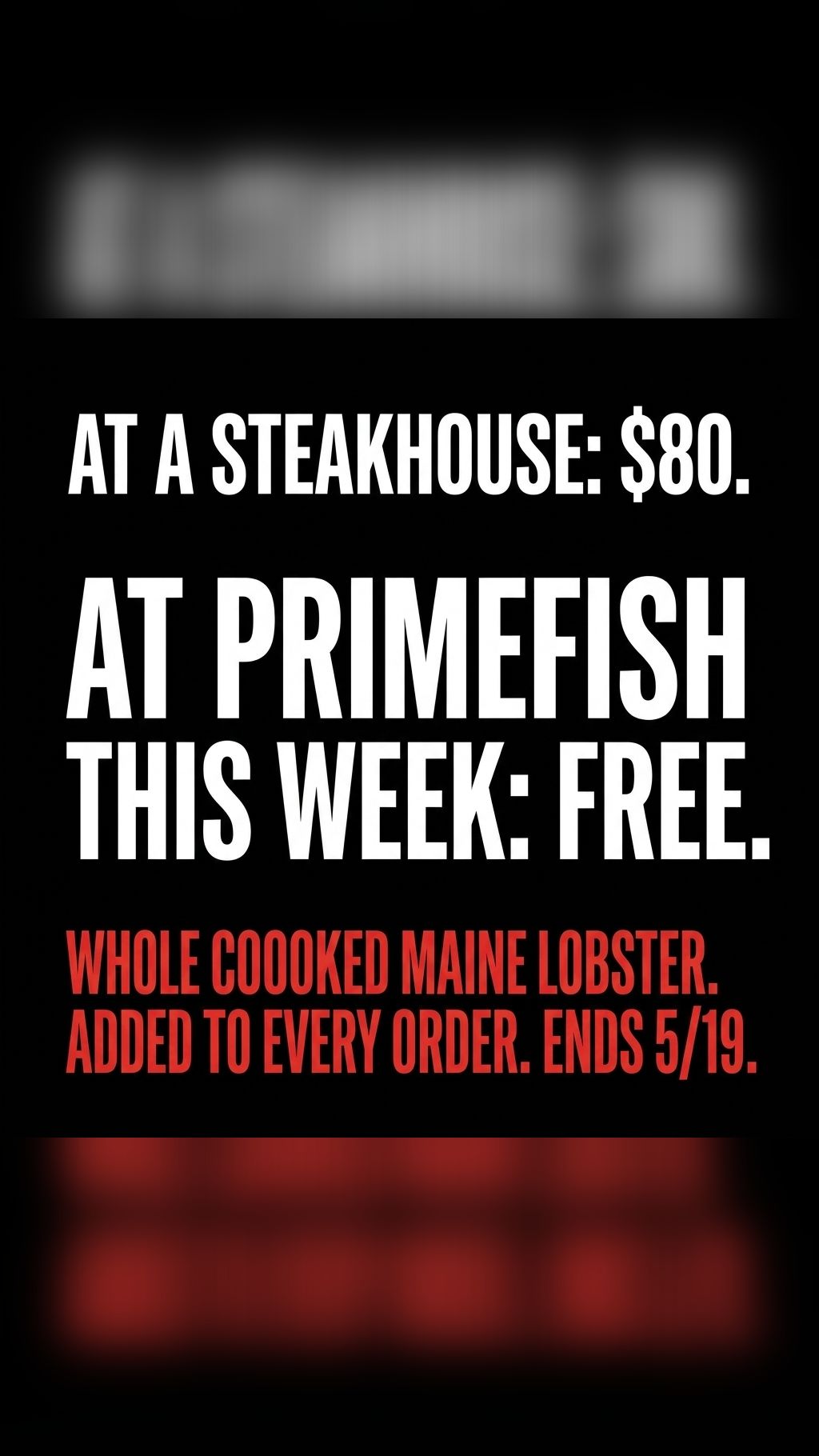 PrimeFish Seafood Co. Facebook ad