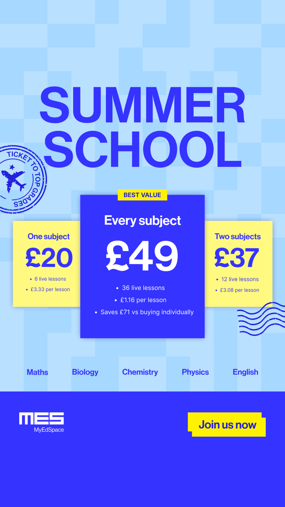 MyEdSpace Facebook ad from Jul 1, 2026