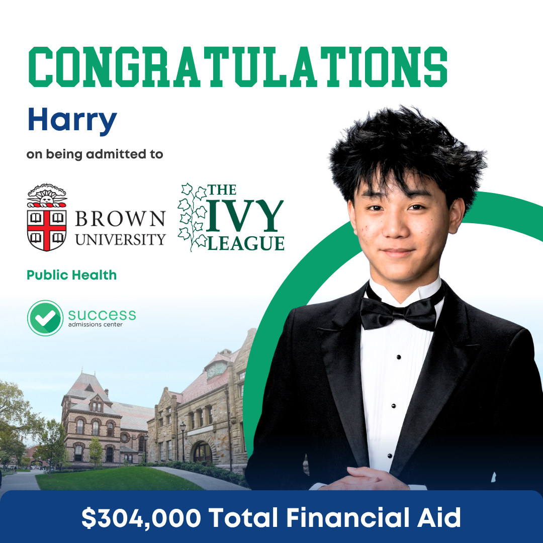 Success Admissions Center Facebook ad: If you are perfectly happy settling for your…