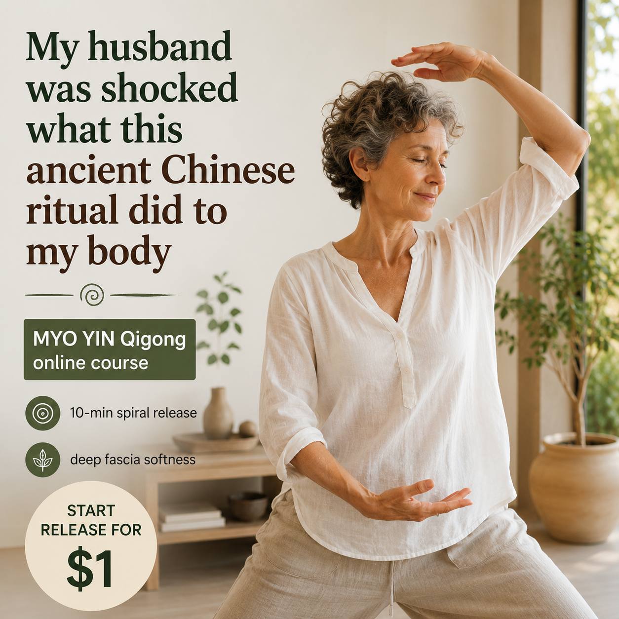 Truelifeflow Facebook ad: Tight shoulders that never fully relax?