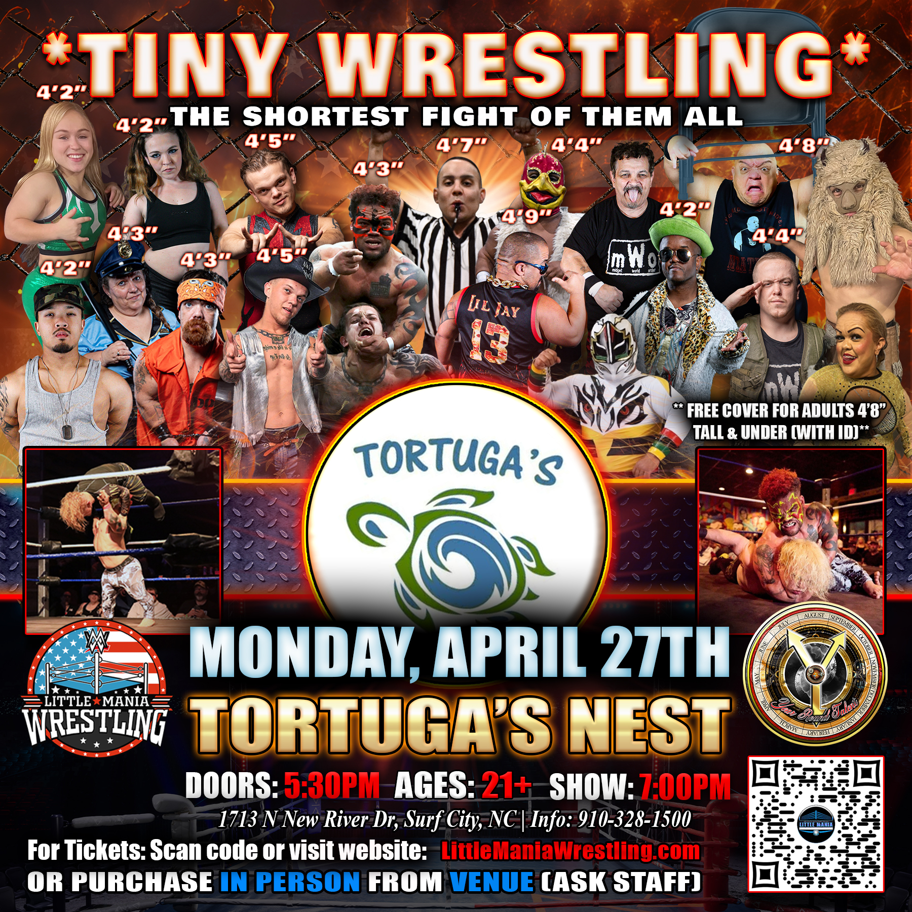 Little Mania Wrestling Facebook ad