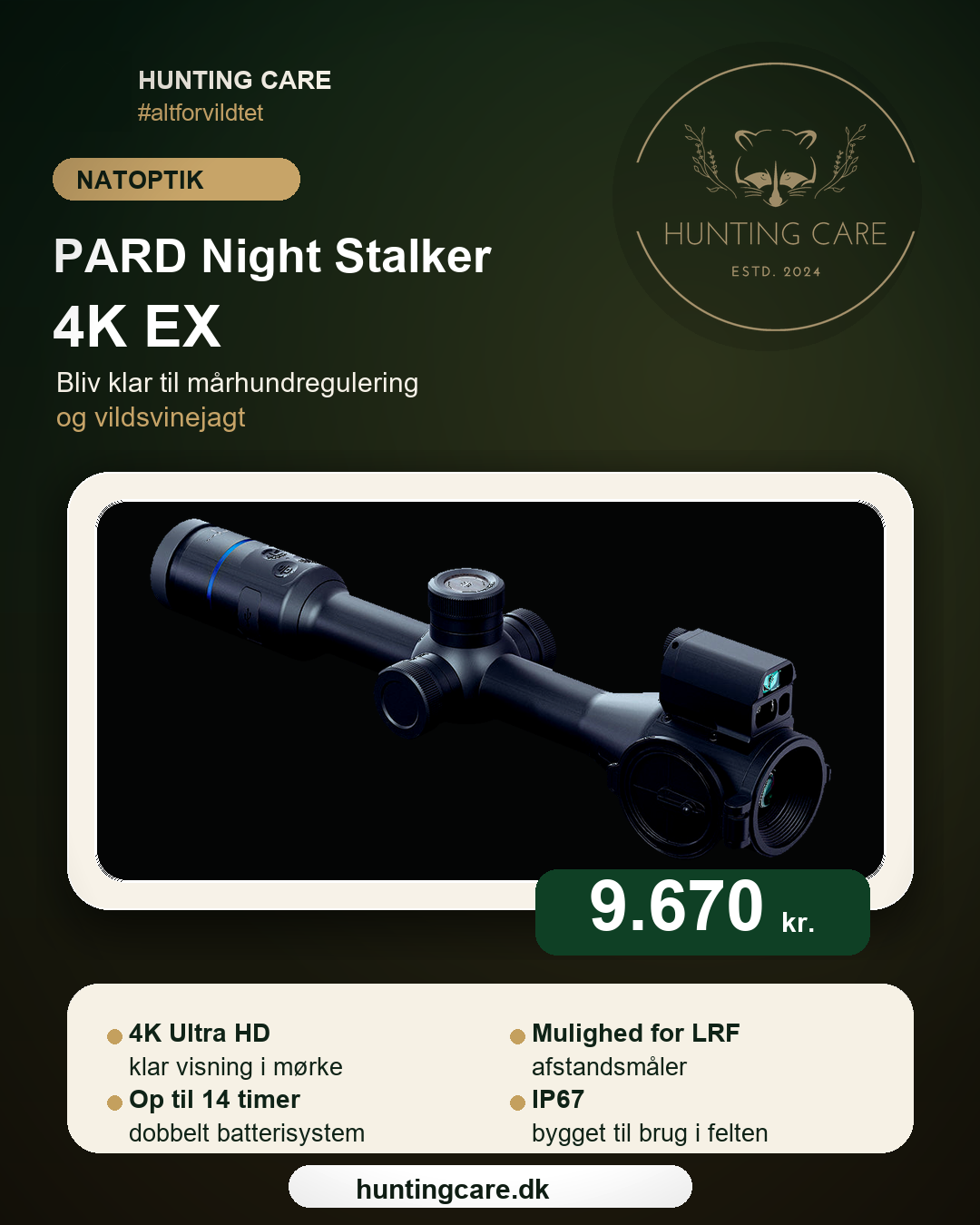 Hunting Care Facebook ad: PARD Night Stalker 4K EX