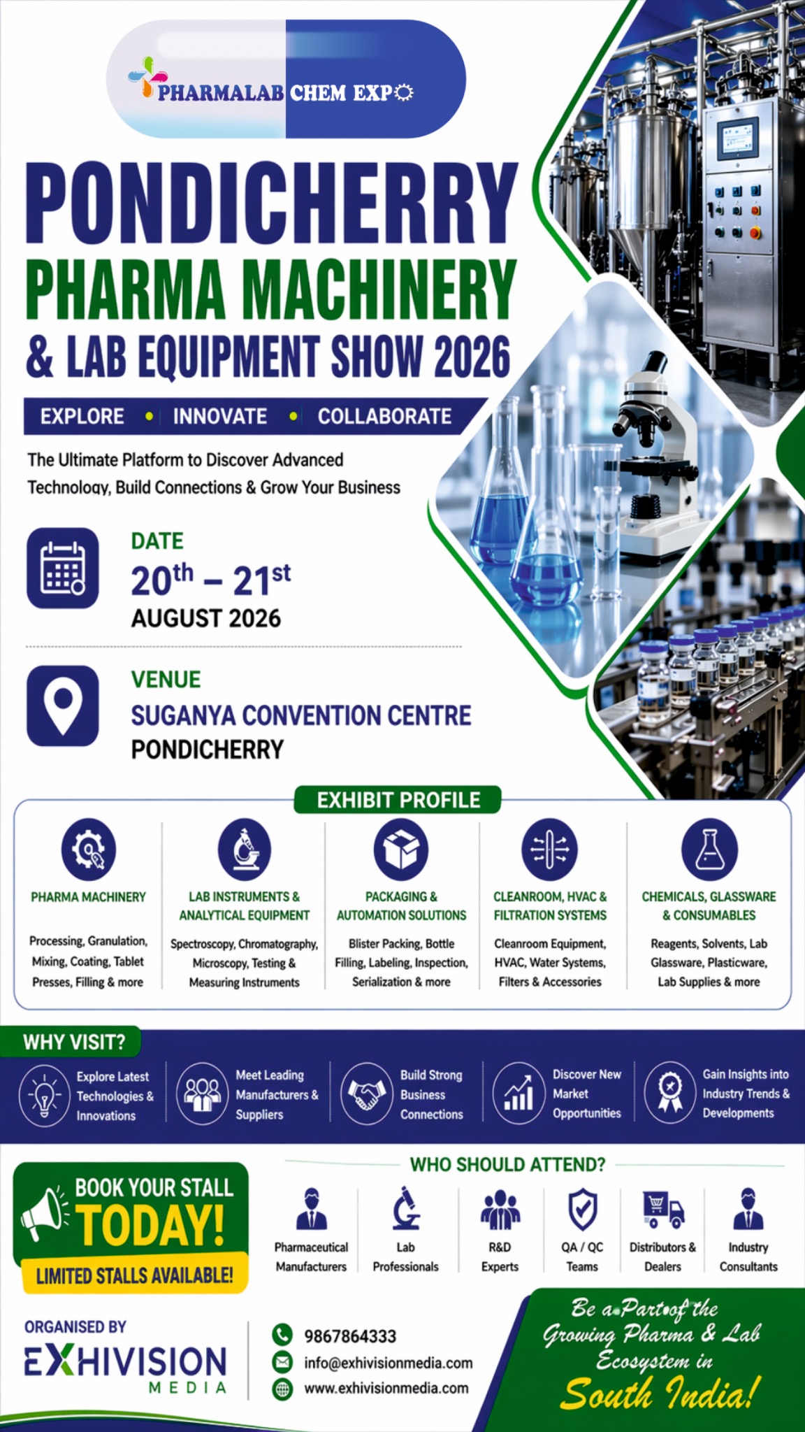 Pharmalabchem Expo Facebook ad from May 13, 2026