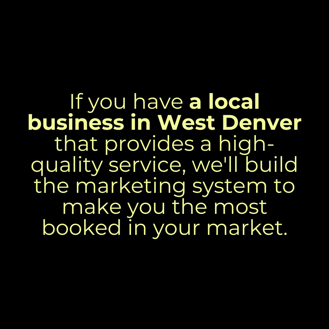 Local Legend Media Facebook ad: Done-for-you local marketing for West Denver businesses.