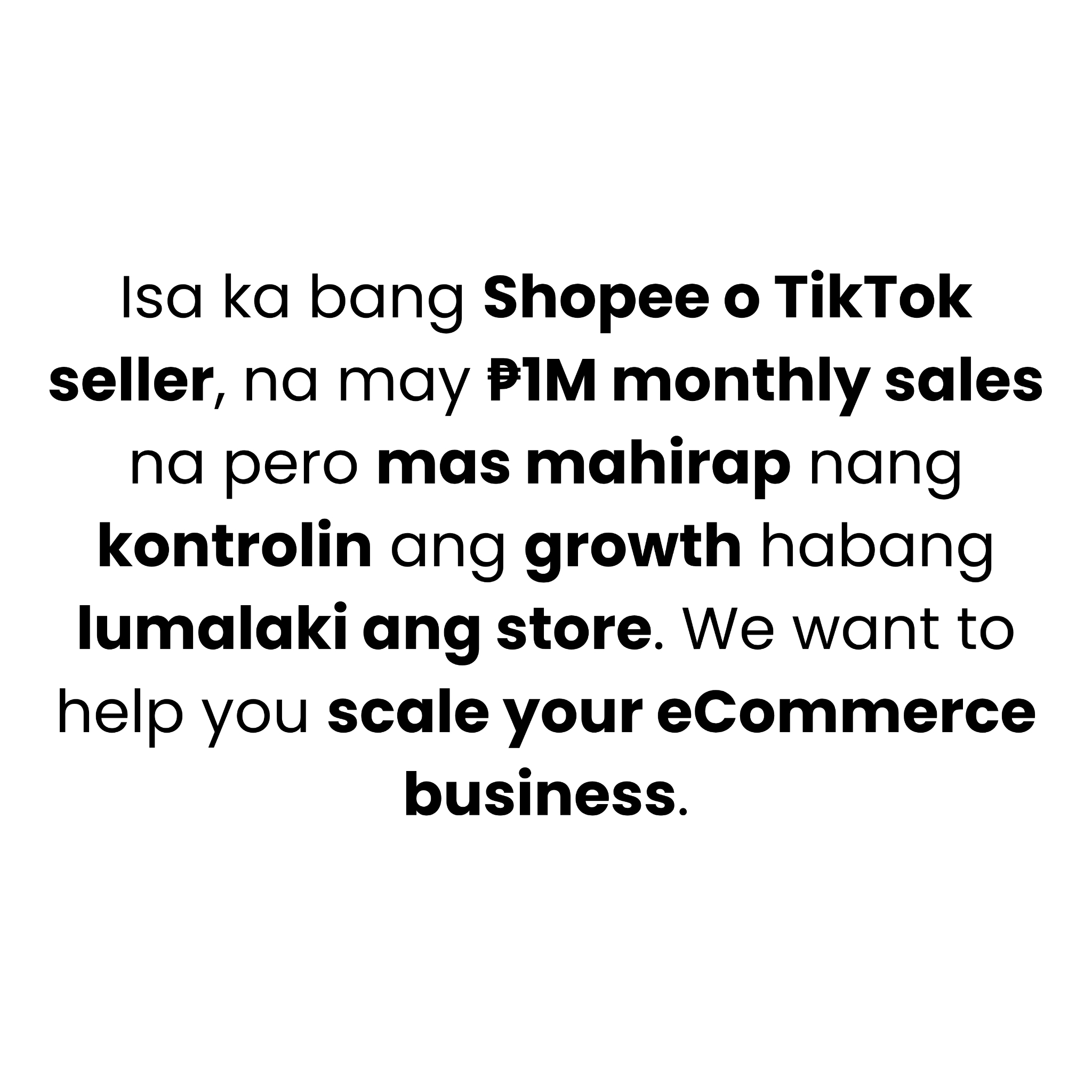 ECOM Accelerator Facebook ad