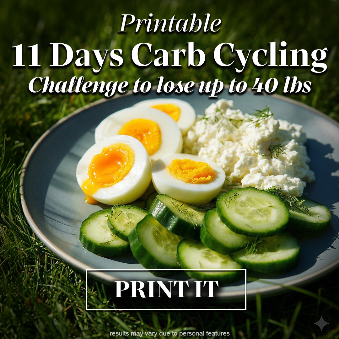 No Carbs Challenge Facebook ad