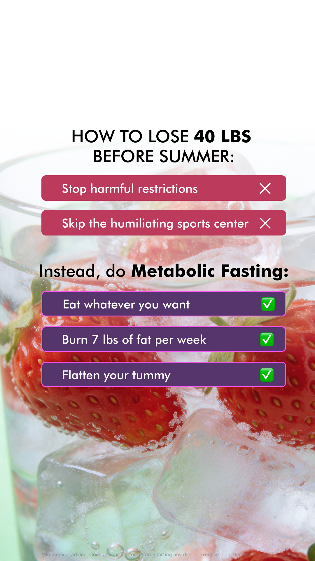 Simple Fasting App Facebook ad