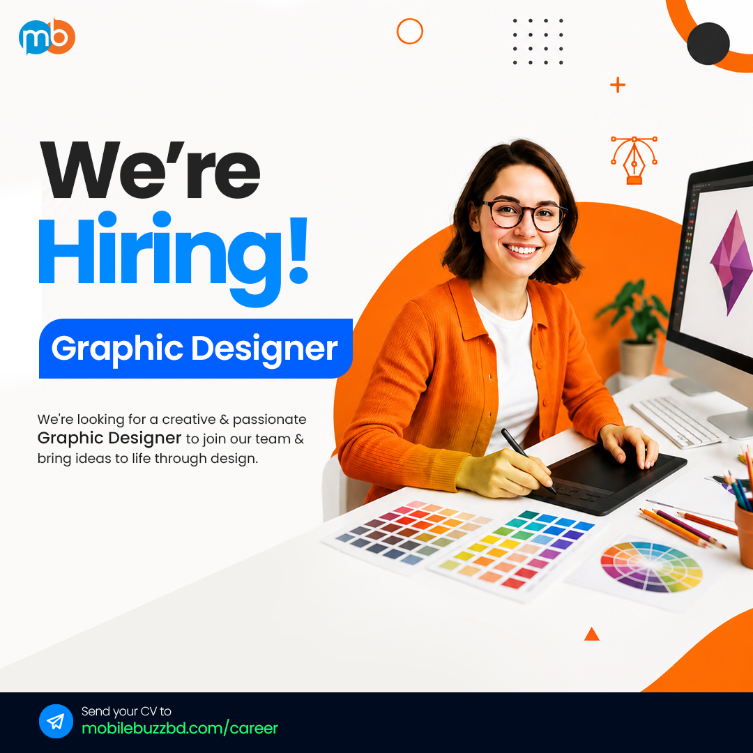 Mobile Buzz BD Facebook ad: Join Our Team as a Graphic Designer!
