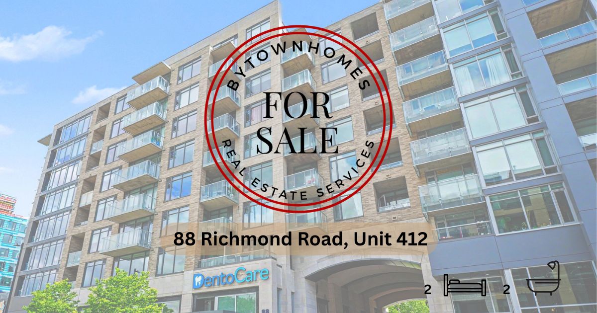 Bytownhomes.ca Facebook ad: Welcome to Unit 412 at 88 Richmond Road…