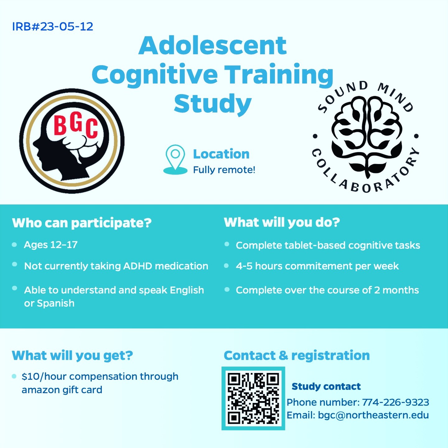 Brain Game Center for Mental Fitness and Well-Being Facebook ad: Recruiting adolescents with and without ADHD for a…