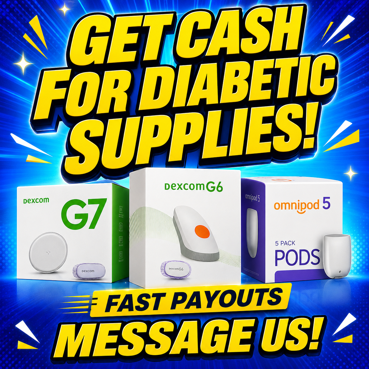 Chicago Cash for Diabetic Supplies Facebook ad