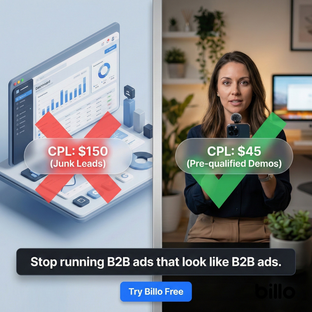Billo Facebook ad