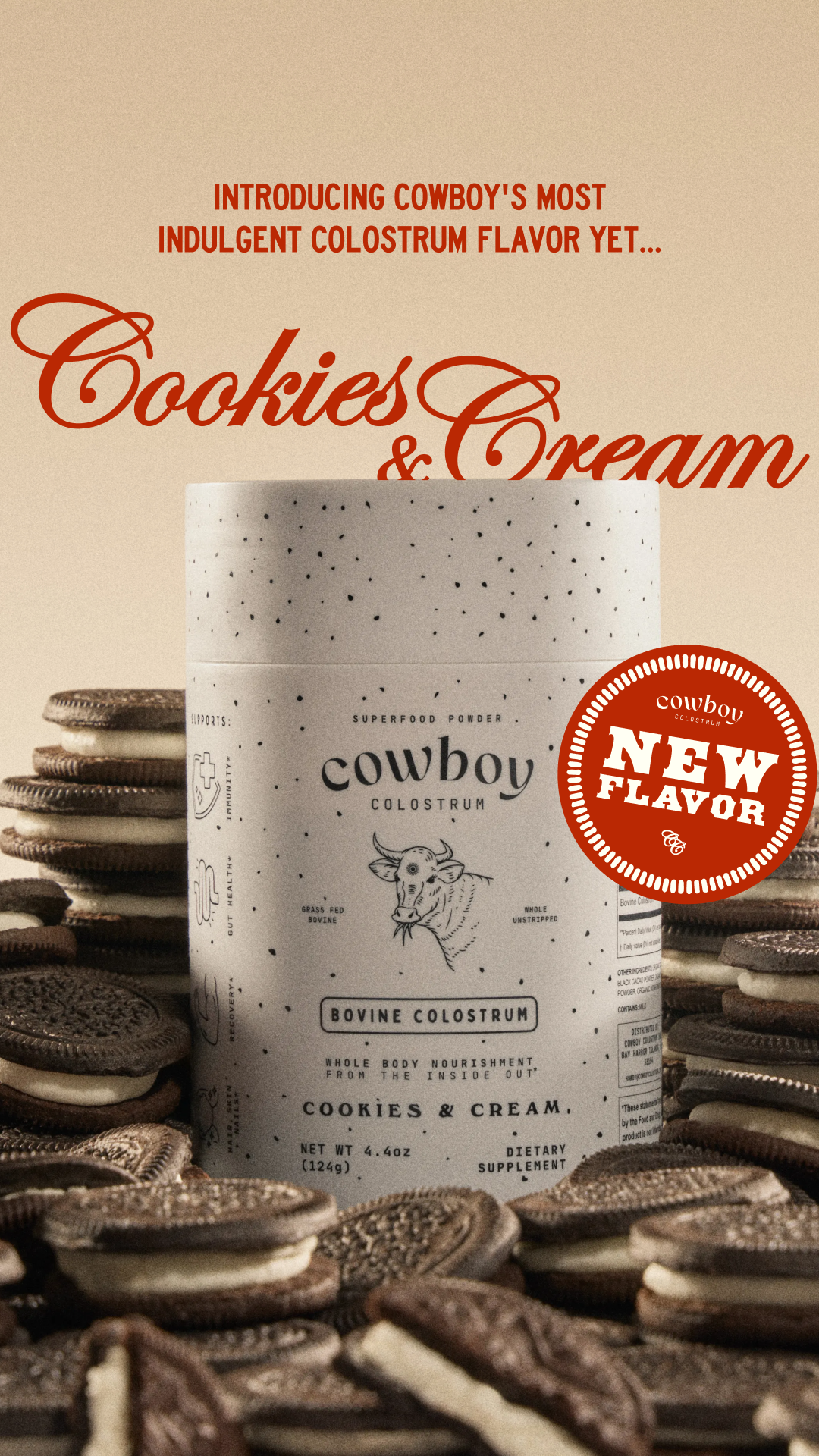 Cowboy Colostrum Facebook ad