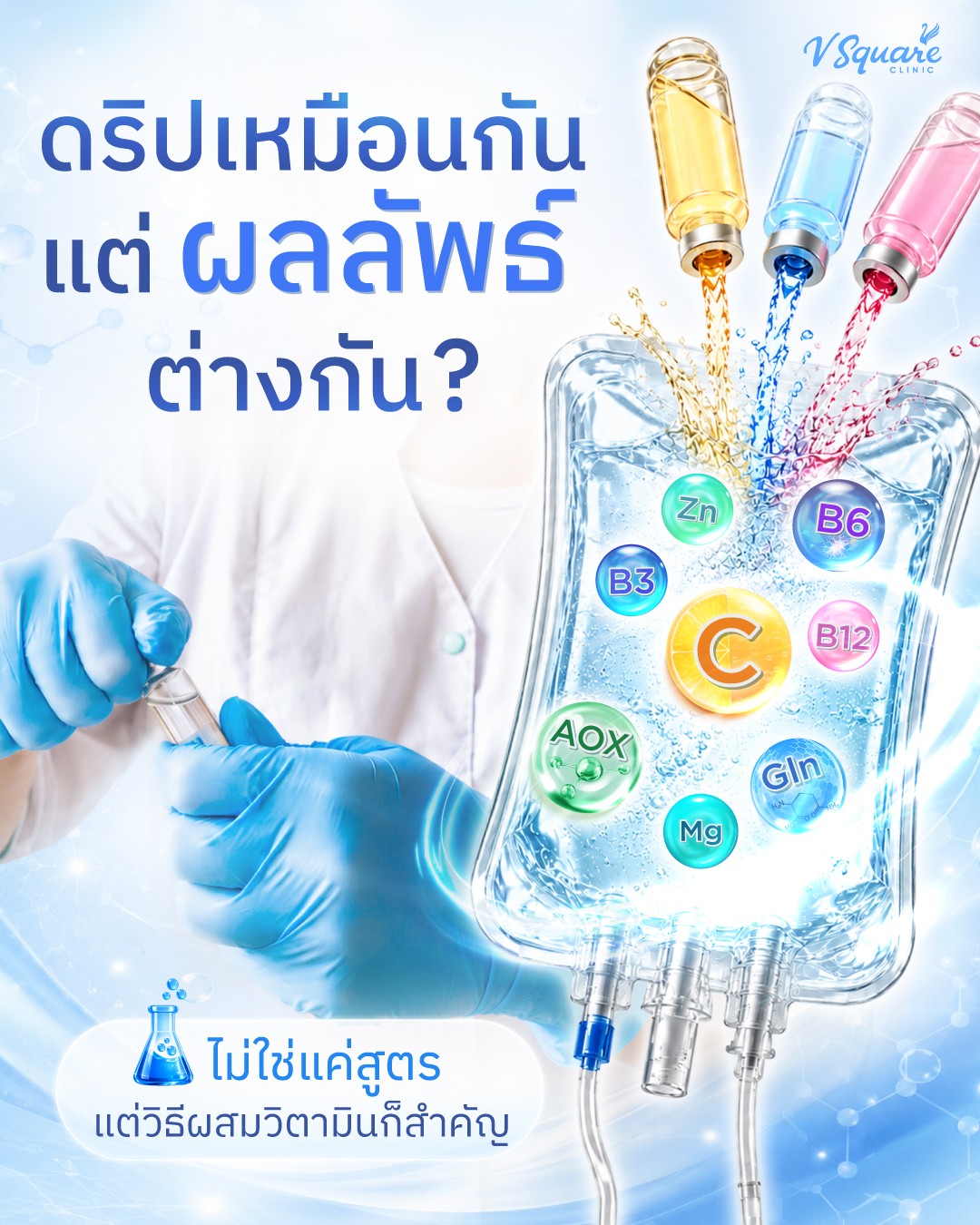 V Square Wellness IV Drip ดริปวิตามินผิวสวย สุขภาพดี Facebook ad
