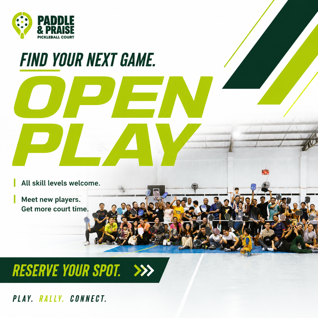Paddle&Praise Pickleball Facebook ad: JOIN NOW!