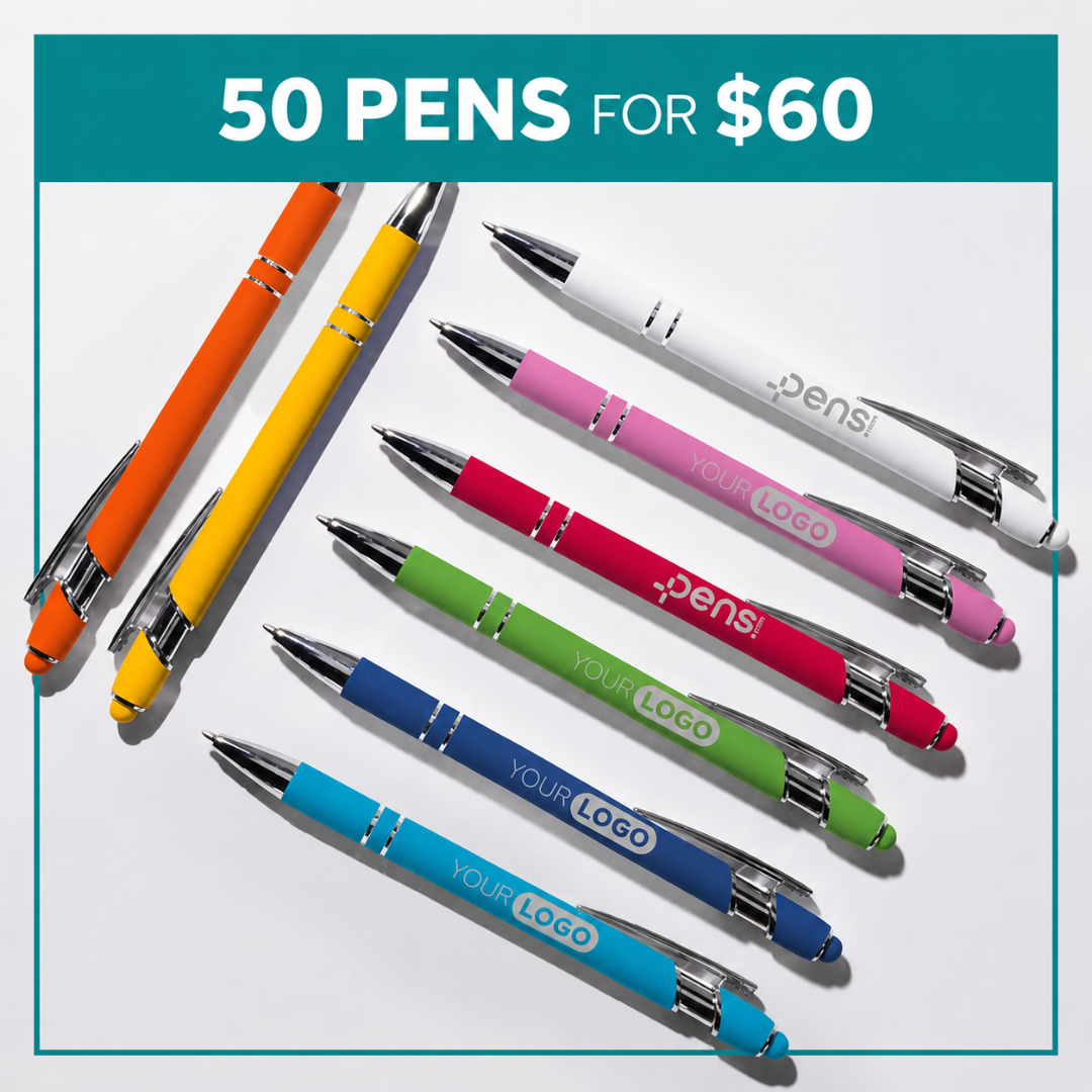 Pens.com Facebook ad: Shine Bright with Alpha Soft Touch