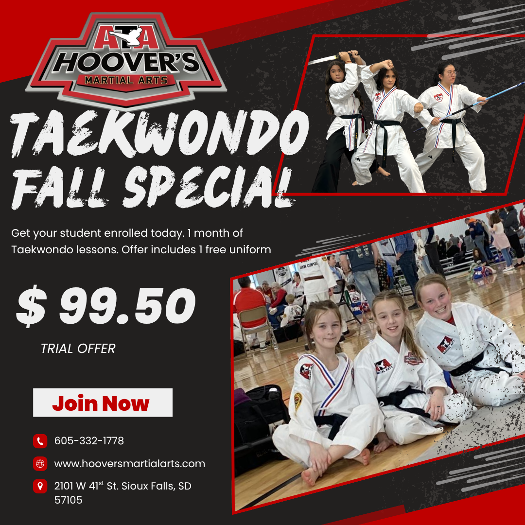 Hoover's Martial Arts Facebook ad: Train for Life