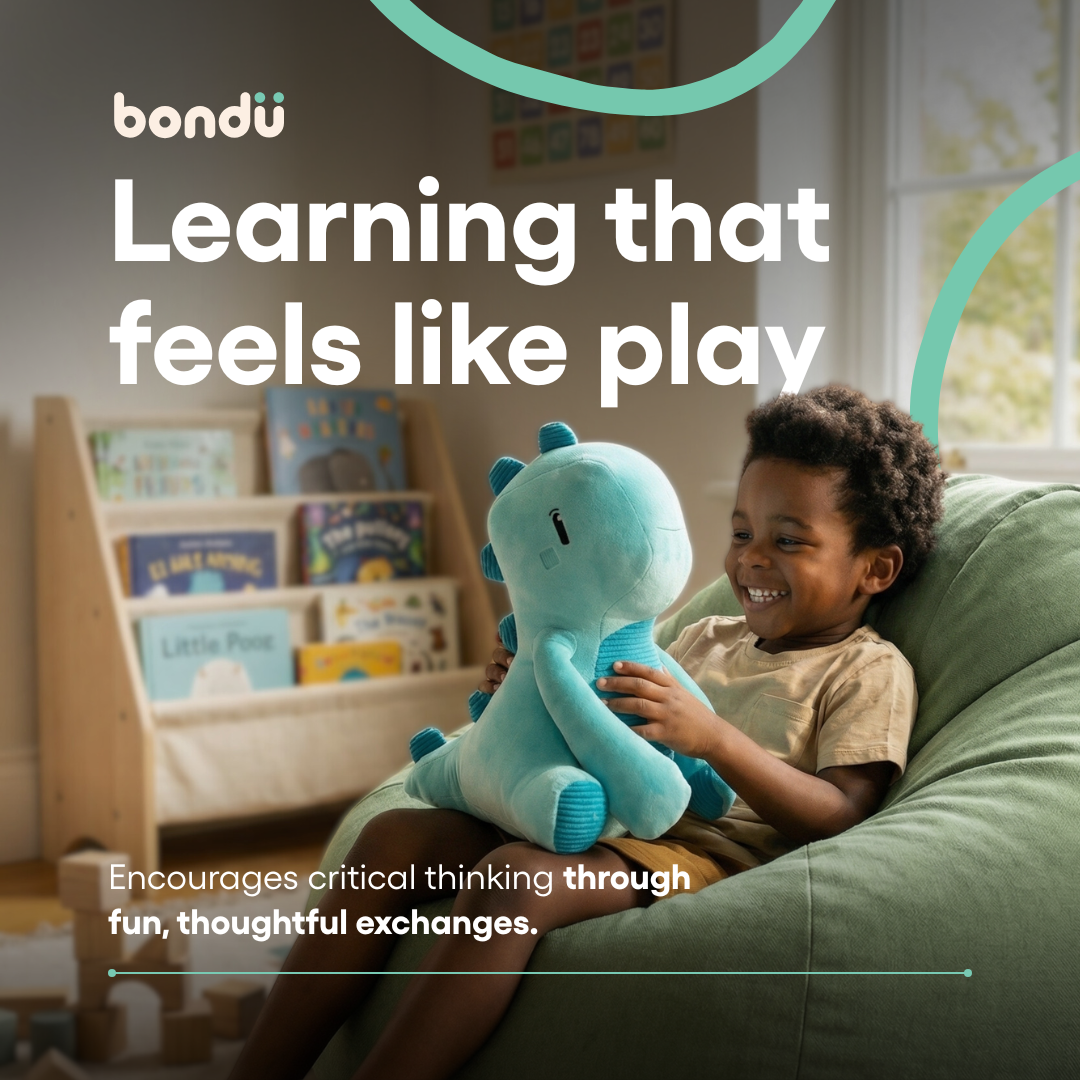 Bondu Facebook ad: Encourage Curious Minds