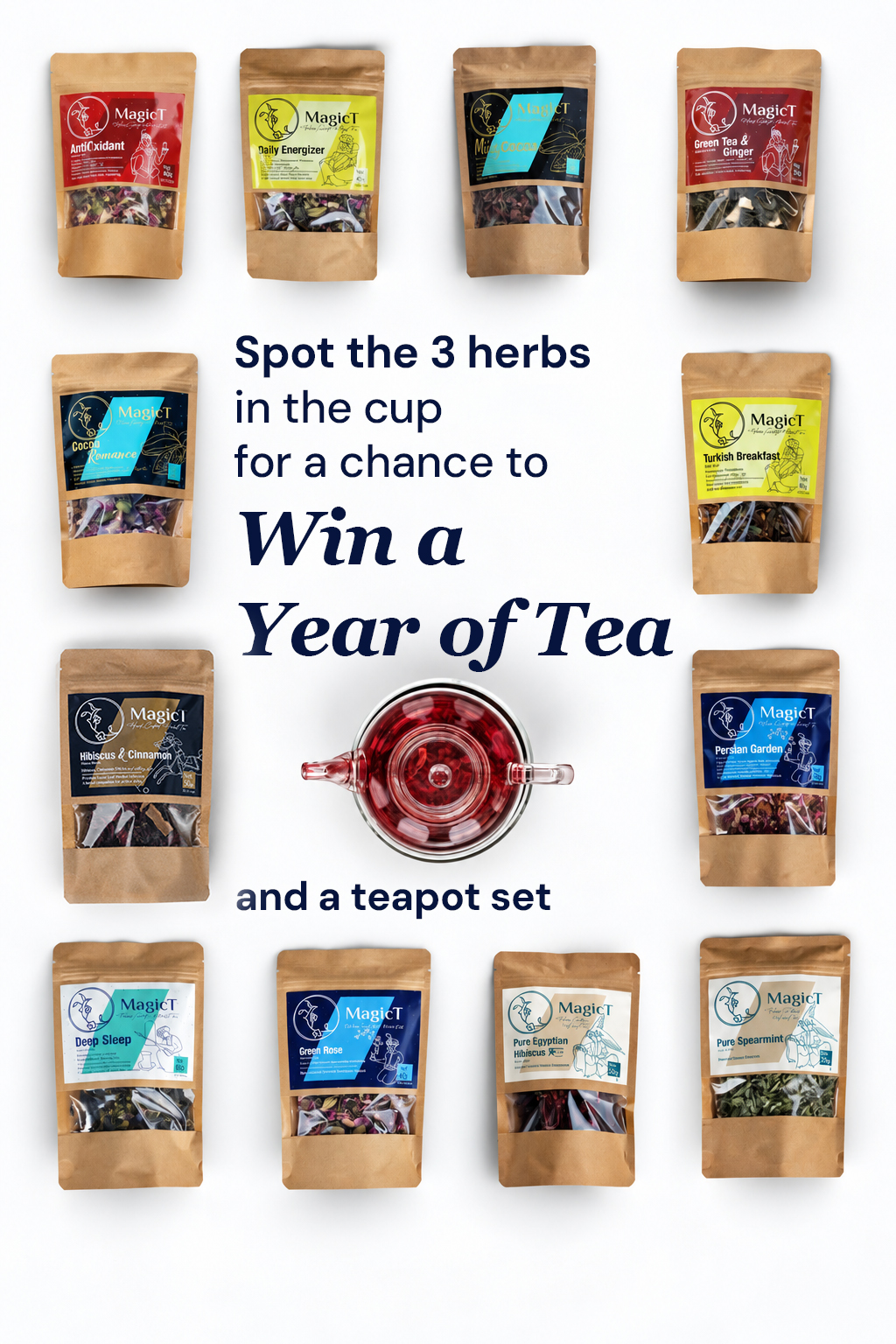 Magic T Facebook ad: Win a Year of Tea