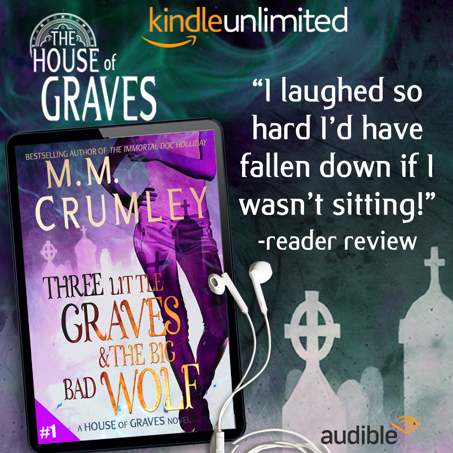 M.M. Crumley - Urban Fantasy Author Facebook ad