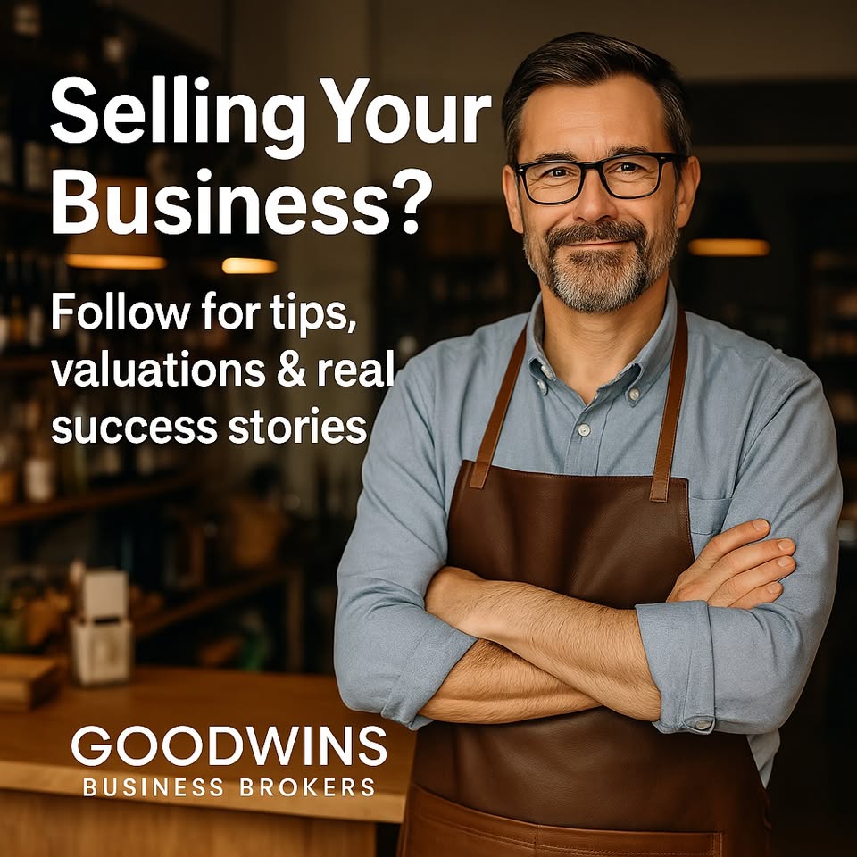 Goodwin's Business Broker Facebook ad: Thinking of selling your business?