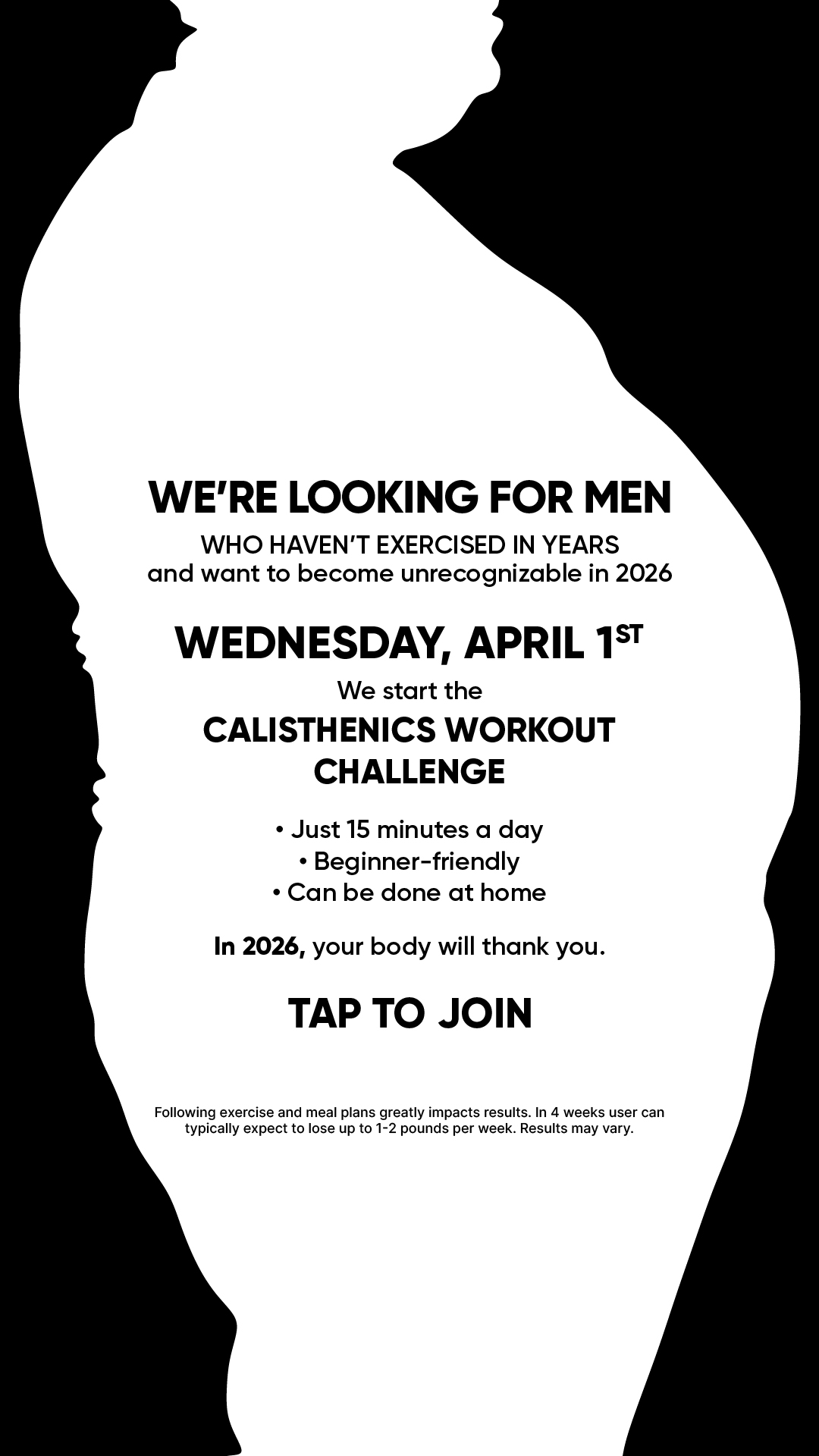 BetterMe Men Facebook ad