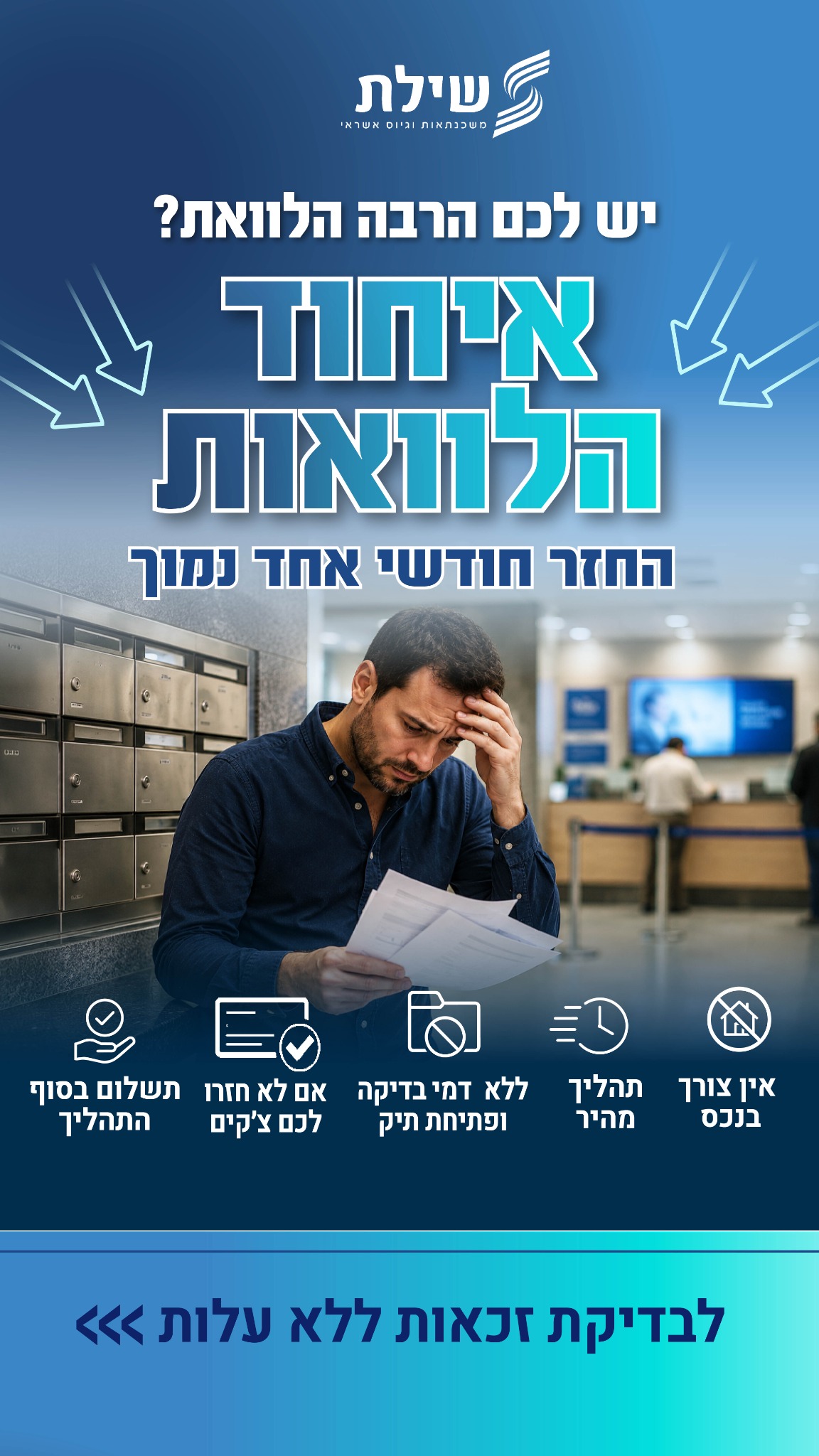 שילת משכנתאות וגיוסי אשראי Facebook ad
