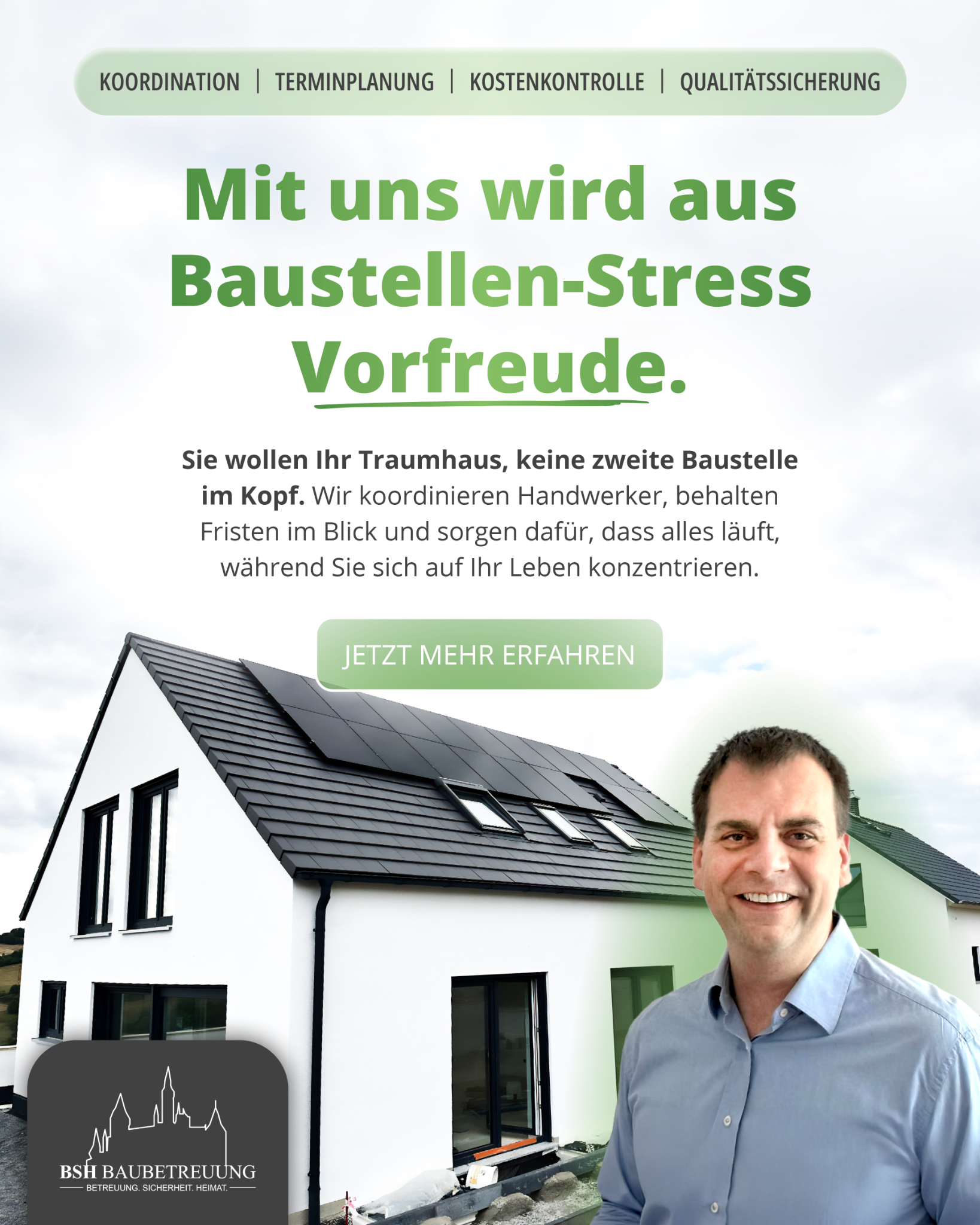BSH Baubetreuung UG Facebook ad: Kosten im Griff. Von Anfang an. Mit geprüfter Qualität zum…