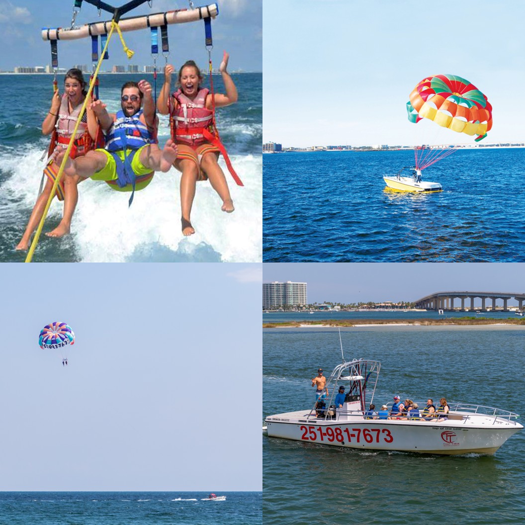 Chute em up Parasailing Facebook ad: Book Your Sky-High Experience Today