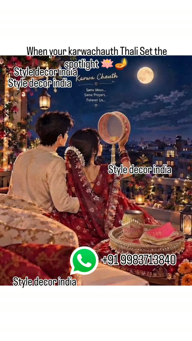 Indian gift Facebook ad: Karwachauth Thali Set
