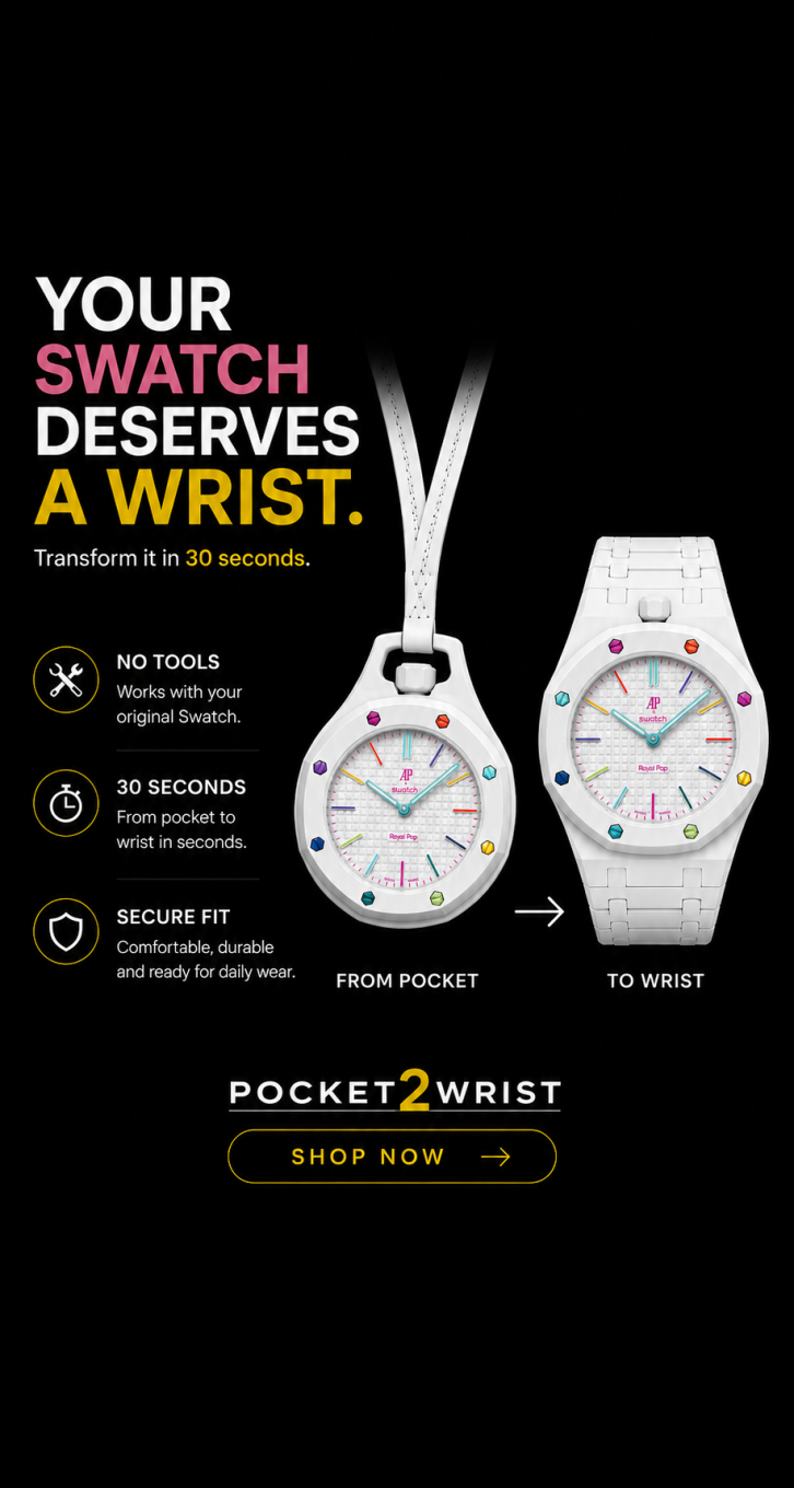 Pocket To Wrist Co Facebook ad: Wear your Royal Pop