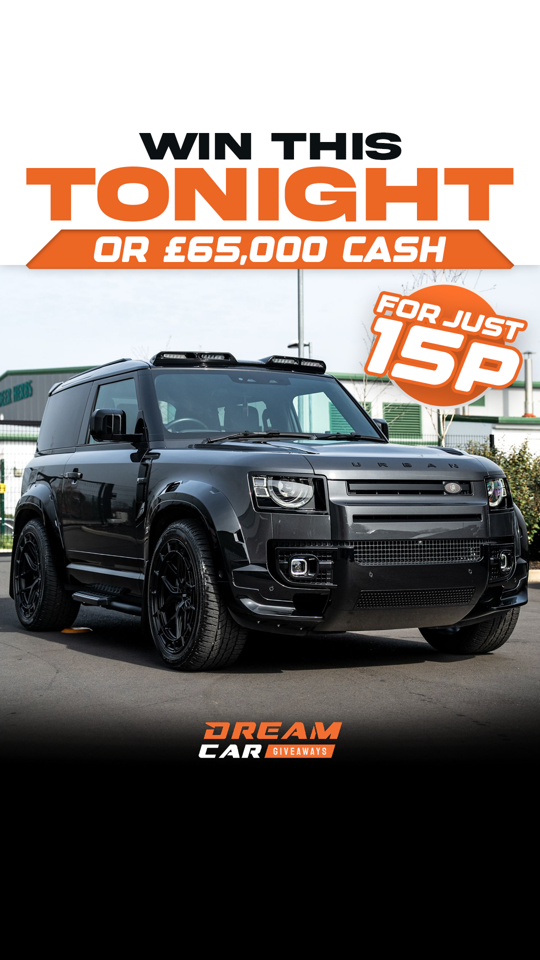 Dream Car Giveaways Facebook ad