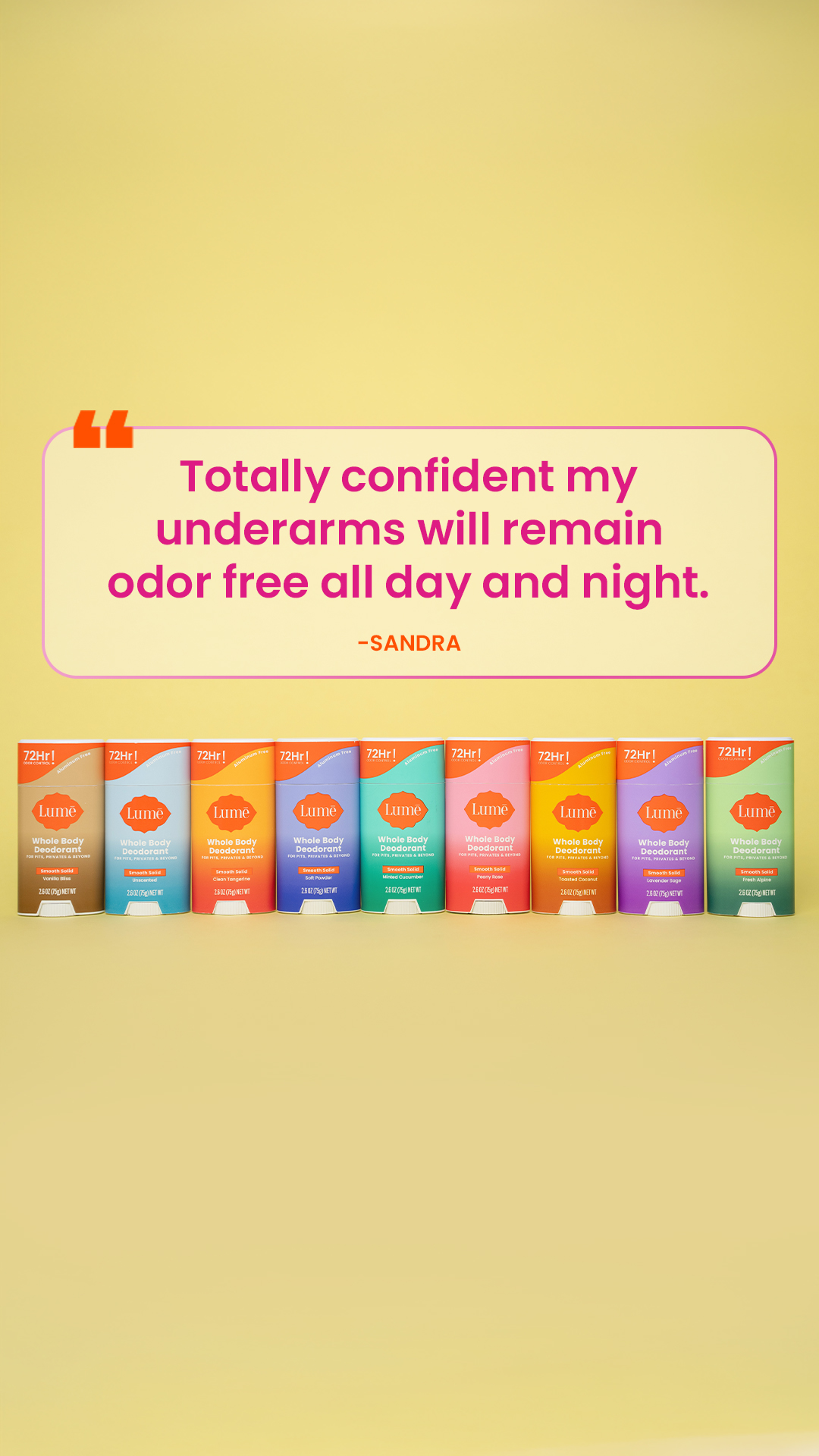 Lume Deodorant Facebook ad