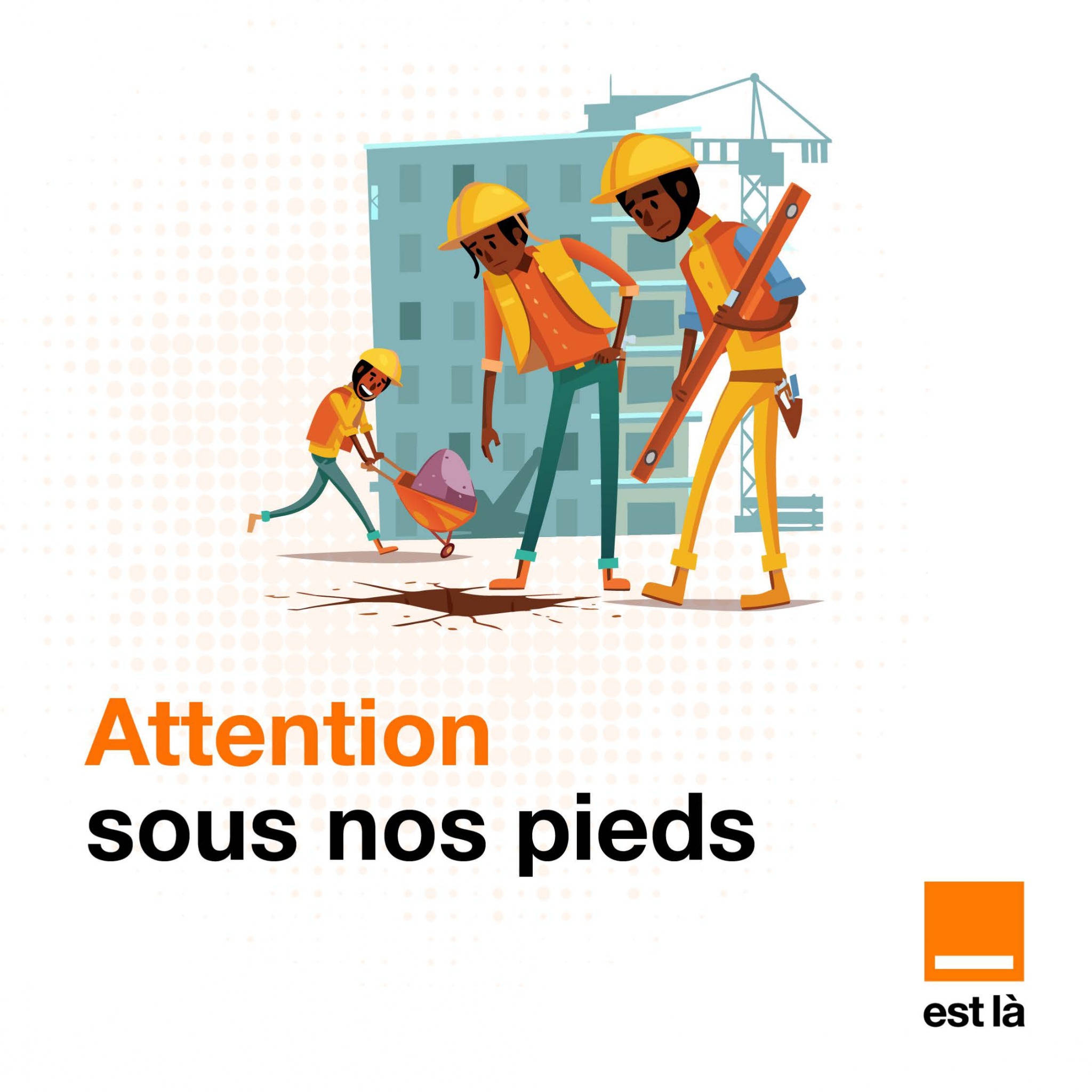 Orange Facebook ad: Un coup de pelleteuse mal placé, et c'est…