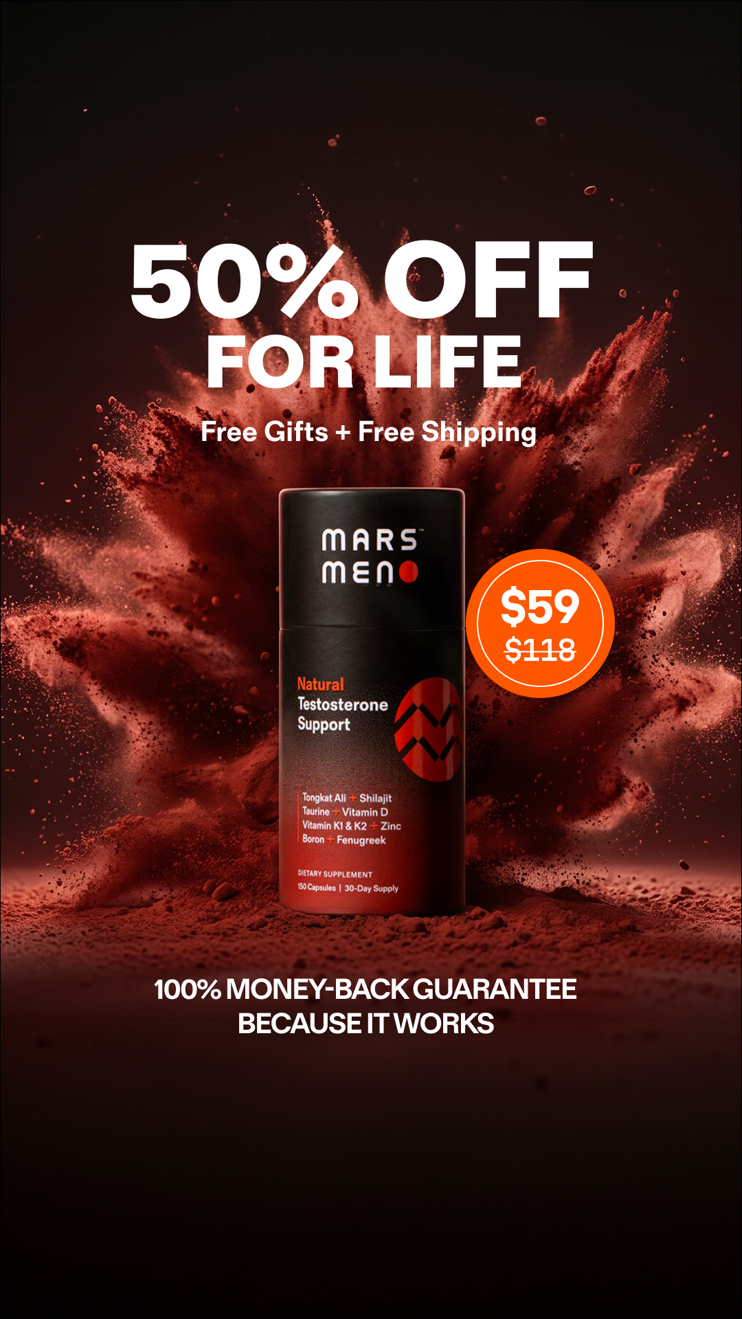 Mars Men Facebook ad