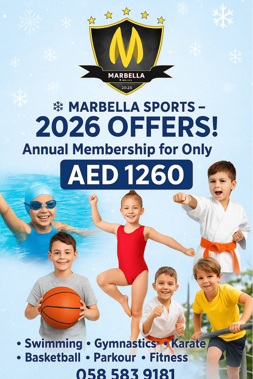 Marbella Sports Facebook ad: عروض ماربيلا الرياضية, الاشتراك السنوي 2026!